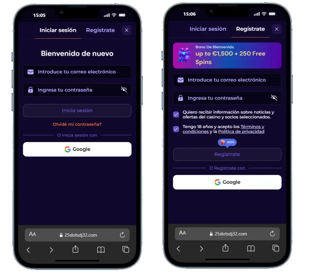 Slotdj Login y Registro